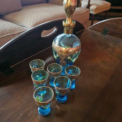 Venetian glass set