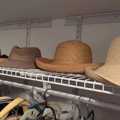 Assorted men's and women's hats