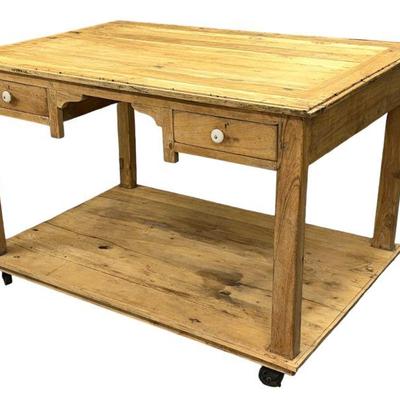 French Pine Kitchen Island