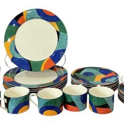 Post Modern VICTORIA & BEALE "Accent" Dinnerware, Service For 6