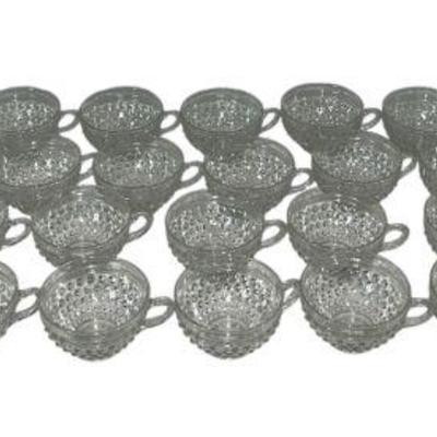 Collection of 39 Depression Glass Cups