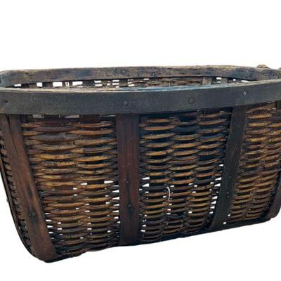 Large French Woven Basket