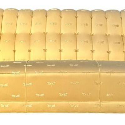 Renaissance Revival Sofa, Full Bodied Carved Arms