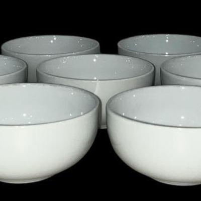 DANSK BISTRO Porcelain Bowls, Set of 9