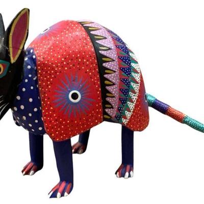 ARSENIO MORALES Oaxacan Armadillo Carving