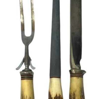 Vintage Antler Handle Hunters Cutlery
