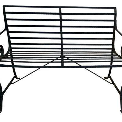 Antique French Iron Garden Bench