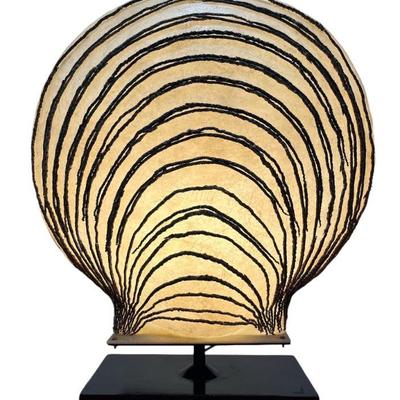 Mid Century Sculptural Clam Shell Lamp