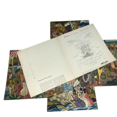 1940s Hawaiian Cruise Line EUGENE SAVAGE Illustrative Menus
