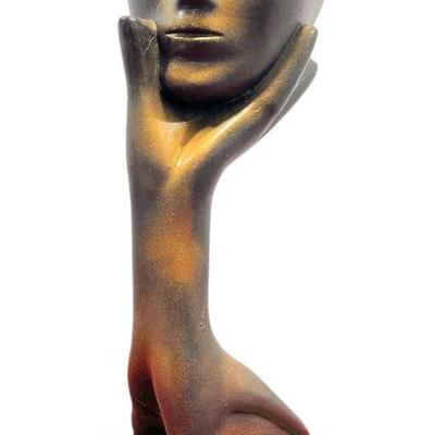 Post Modern Face & Hand Sculpture