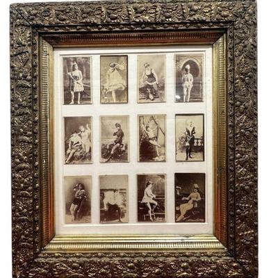 xcellent Ornate Victorian Frame with Naughty Lady Photos