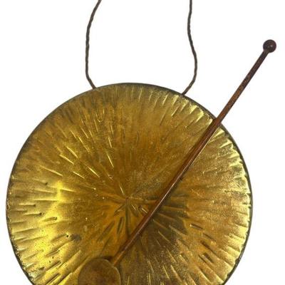 Antique Brass Chinese Gong
