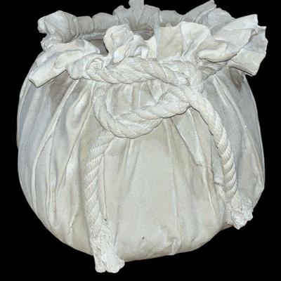 Italian Rope Bound Concrete Planter