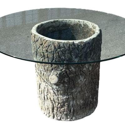 Sale Photo Thumbnail #119: Faux Bois Concrete Table Base