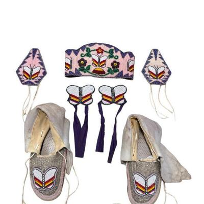 Contemporary Beaded Native American Pow Wow Regalia