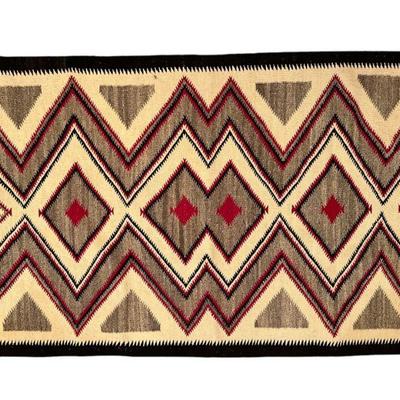 Native American Navajo Ganado Rug