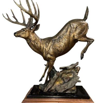 DANNY EDWARDS "Mel Johnson Buck" Bronze Sculpture