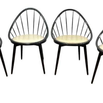 Set of Four KOFOD LARSEN For SELIG Hoop Chairs