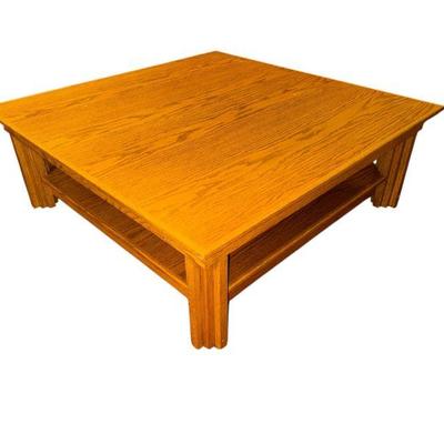 Arts and Crafts Style Oak Coffee Table
