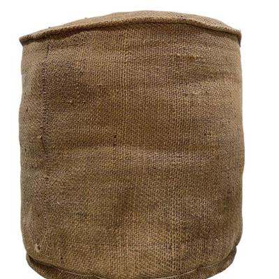 Burlap Sack Jute Pouf Ottoman