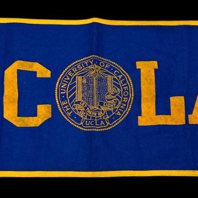 Vintage UCLA Felt Banner