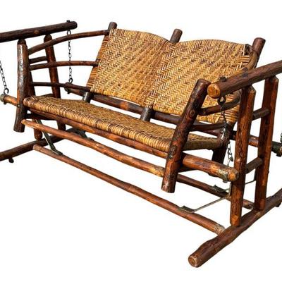 Old Hickory Glider Loveseat