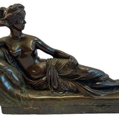 MAITLAND SMITH Reclining Nude Bronze Sculpture