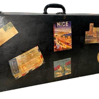 POPS CASEY Folk / Tramp Art Travel Case