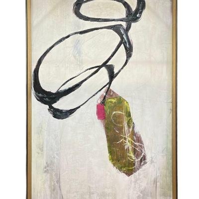 Wall Size Abstract Mixed Media, "Dirty Martini With A Twist"