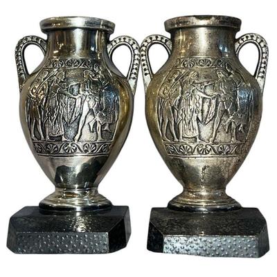 Cast Metal Greek Hero Theseus Bookends