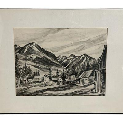 MURIEL SIBELL WOLLE "River Campsite" 1945