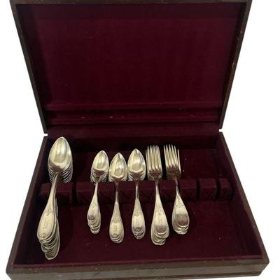 Collection 53pcs. Vintage BALL BLACK CO. Coin Silver Flatware