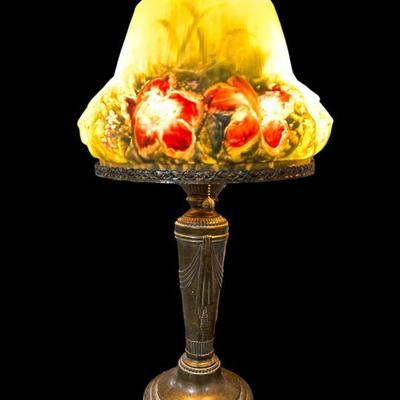 DALE TIFFANY Reverse Painted Puffy Lamp