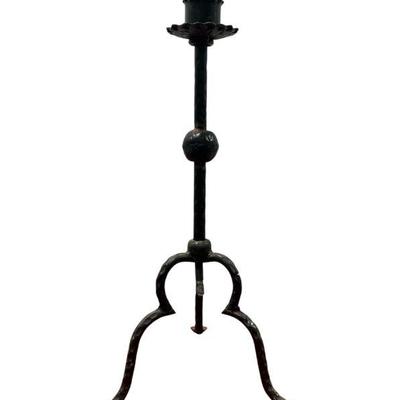 Arts & Crafts Cast Iron Candleholder