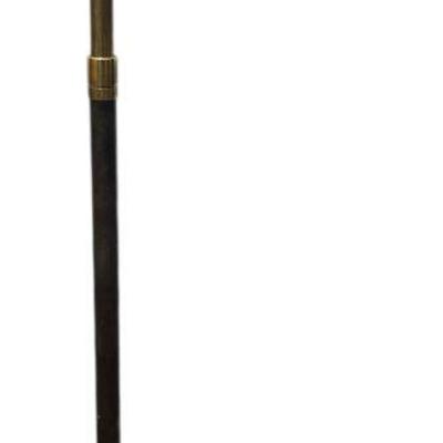 Mid Century CHAPMAN Style Adjustable Brass & Black Floor Lamp