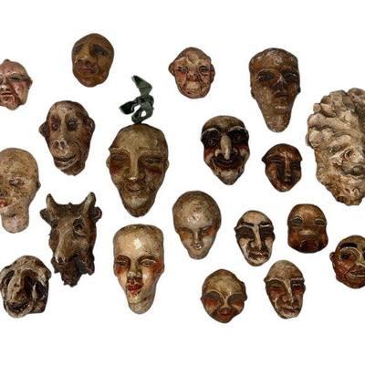 Midsummer Art Deco Sculptural Faces Collection