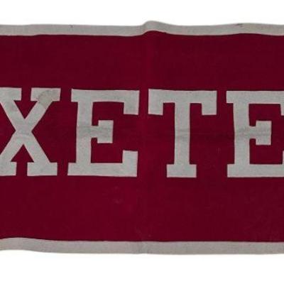 Sale Photo Thumbnail #349: Vintage EXETER OXFORD UNIVERSITY Banner