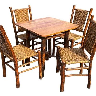 Old Hickory Table & Chair Set