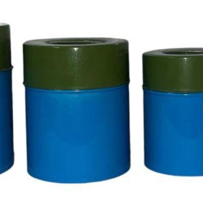 Four Vintage COUNTERPOINT Nesting Kitchen Canisters