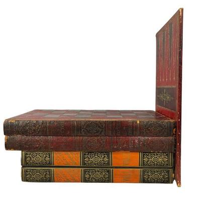Early 20th C. Faux Book Game Board
