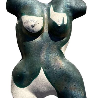 Abstract Female Nude Torso Wall Sculpture