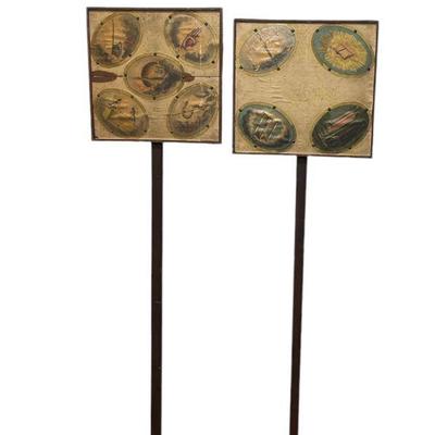 Two Early Odd Fellows Ceremonial Plaques