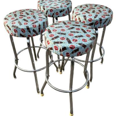 Sale Photo Thumbnail #207: Vintage Coca Cola Barstools Set of 4