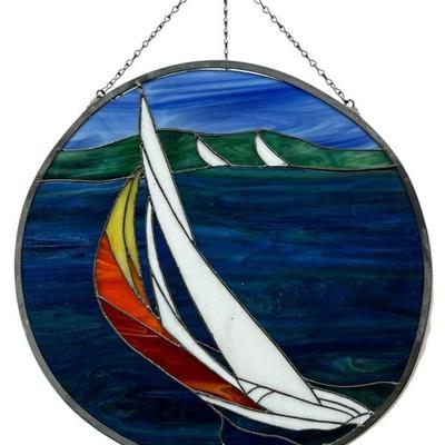 Stained Glass Sailboat