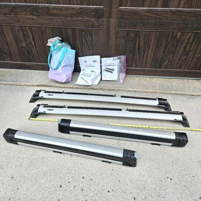  Thule Snowpack Ski/Snowboard Carrier 34"L Plus Thule AeroBlade Edge Flush/Fixed and Fit Kit 3142