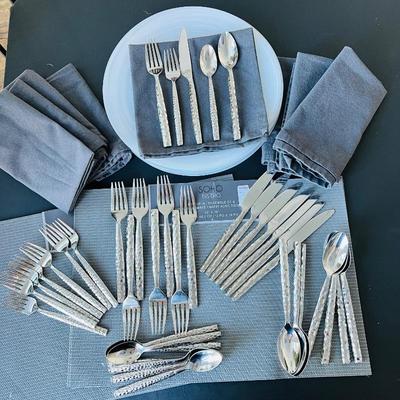 Strawberry Street flatware for 8