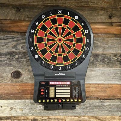  Full Size Arachnid Brand Electronic Dart Board with Darts and Manuals