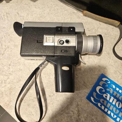  Vintage Camera Canon Super 8 auto Zoom 518 w/ Original Case, Box & Instructions