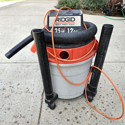 Rigid Wet / Dry Shop Vac With all Attachments - 12 Gallon - 4.25 HP