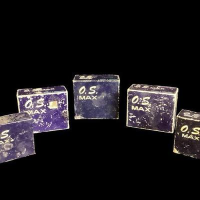 ROMO565 Model Airplane Engine Parts	Max III OS15; Max OS19; empty box from Perry Aeromotive Carburetor; empty box for Max 58; and another...
